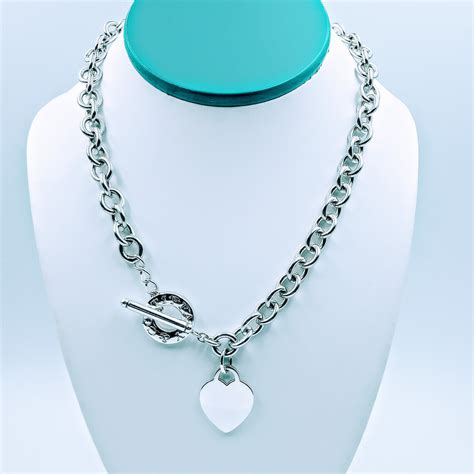 tiffany sterling silver toggle necklace